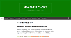 Desktop Screenshot of healthfulchoice.com