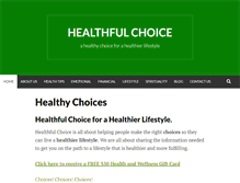 Tablet Screenshot of healthfulchoice.com